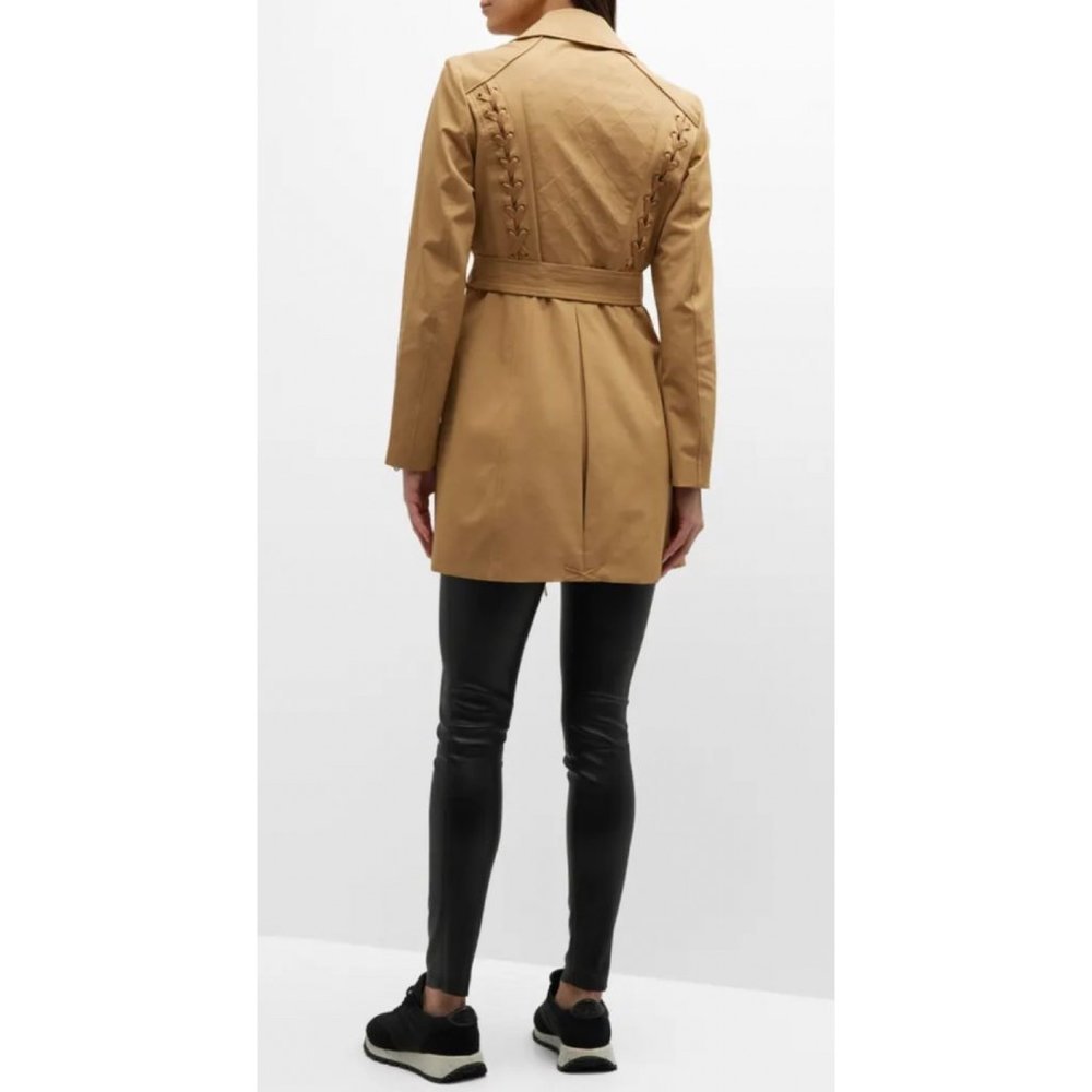 BLANC Noir Classic Trench Coat NWT Size S & XL - Picture 3 of 14